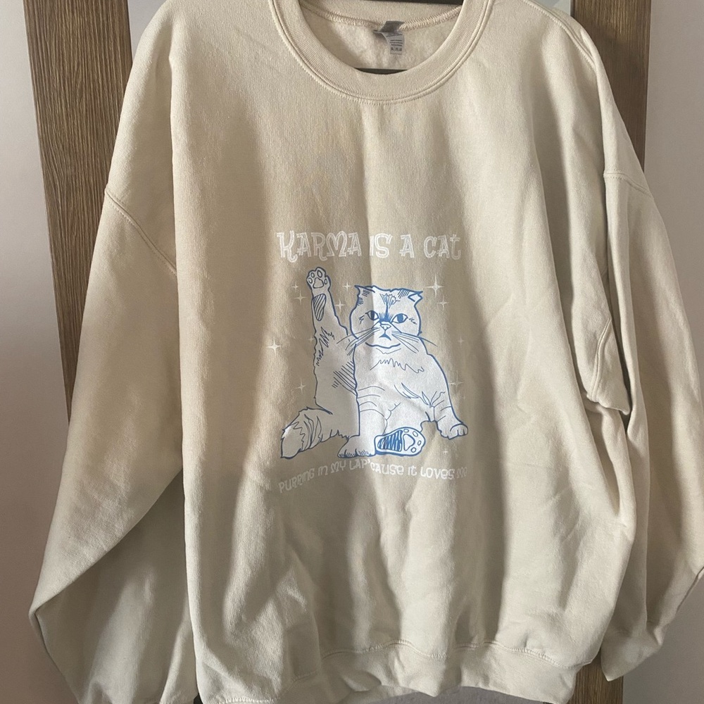 Karma is a Cat Sweatshirt